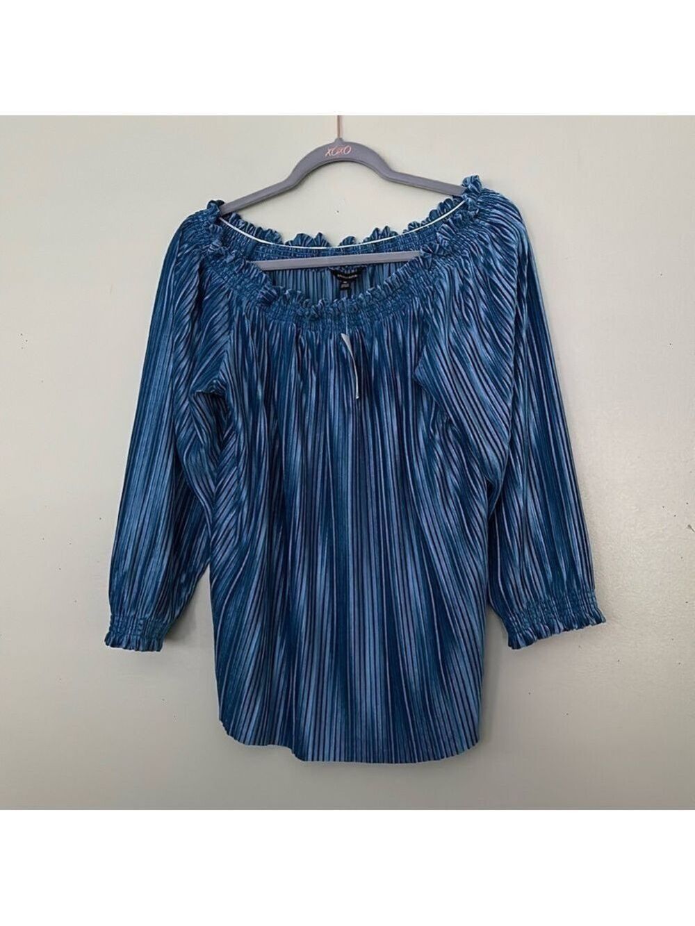 NWT Banana Republic Off The Shoulder Velvet Pleated Too - Picture 11 of 12